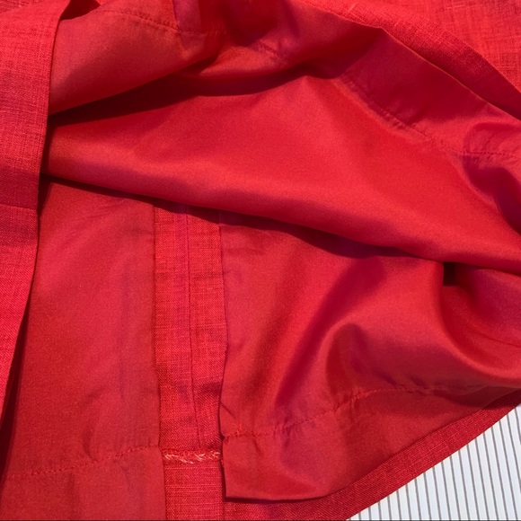 Vintage Red Linen Skirt 1970's Edie Johne, Step back in time, Made in Canada - Picture 10 of 10